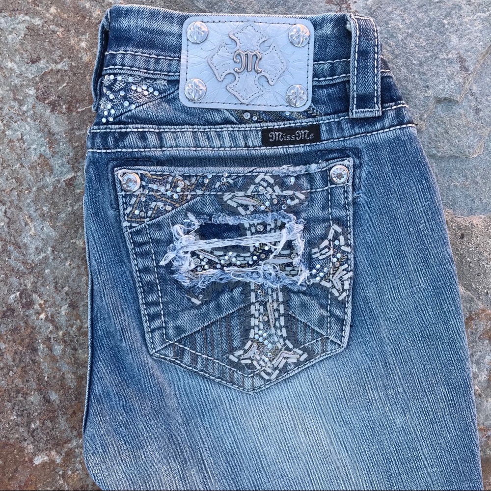 Miss Me Signature Bootcut Jeans, 28” Waist